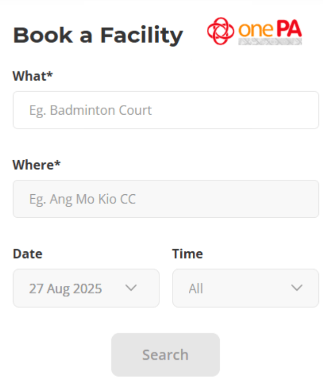 onepa badminton courts